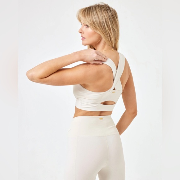 NWT L*SPACE Mercer Sports Bra Size Large‎ in Color Bone - Picture 2 of 10